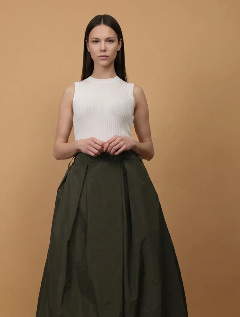 NWT Cecil Wang (France) Bubble Hem Cecile Wang Parachute Skirt In Black Size 5/6 - Picture 3 of 4